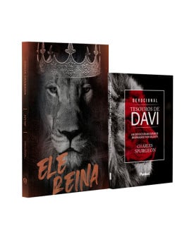 Kit Bíblia NVI Slim Ele Reina + Devocional Tesouros de Davi | Poder do Impossível 