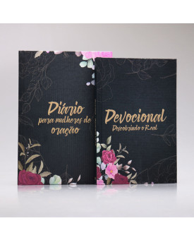 Kit Devocional Descobrindo o Real + Diário Para Mulheres de Oração | Capa Dura | Floral