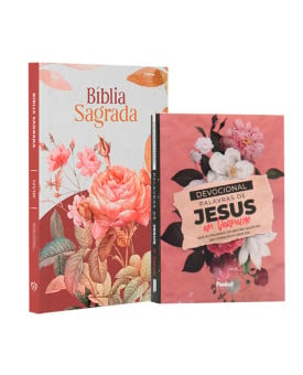 Kit Bíblia NVI Slim Florida + Devocional Palavra de Jesus em Vermelho | Eterna Sabedoria