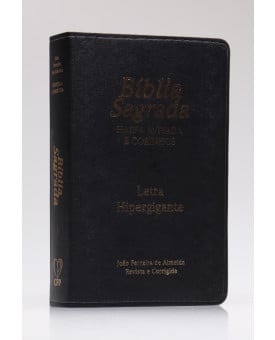 Bíblia Sagrada | RC | Harpa Avivada e Corinhos | Letra Hipergigante | Luxo | Preta | Índice