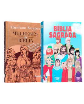 Kit Bíblia NVI Minha Jornada com Deus Ilustrada + Mulheres da Bíblia | Abraham Kuyper | A Beleza da Graça 