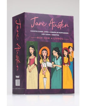 Box com 4 Livros | Jane Austen | Vol.2 | Capa Dura | Edição com ilustrações