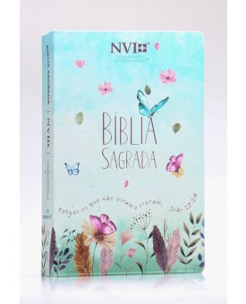 Bíblia Sagrada | NVI | Letra Hipergigante | Semi-Flexível | Jardim Secreto