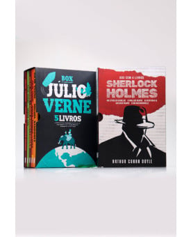 Box 9 Livros | Júlio Verne + Sherlock Holmes 