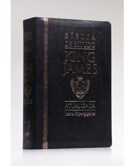 Bíblia de Estudo | King James Atualizada | Letra Hipergigante | Luxo | Preta
