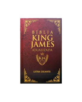 Bíblia Sagrada KJA | King James Atualizada | Letra Gigante | Capa Dura | Moldura Vermelha 
