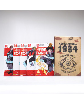 Kit 7 Livros | Fire Force + 1984 + Revolução dos Bichos