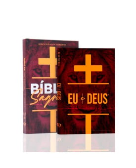 Kit Bíblia RC | Harpa Avidada e Corinhos | Slim | Leão Cruz + Devocional Eu e Deus | Leão Cruz | Bênçãos Divinas