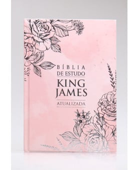 Bíblia de Estudo KJA | King James Atualizada | Letra Hipergigante | Capa Dura | Rose 
