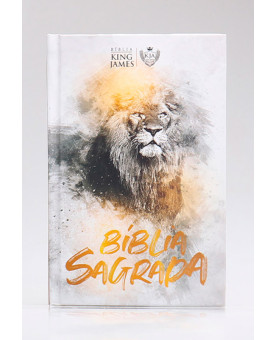 Bíblia Sagrada | King James Atualizada | Letra Hipergigante | Capa Dura | Leão Dourado