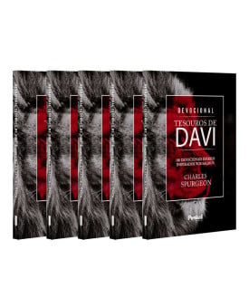 Kit 5 Livros | Devocional Tesouros de Davi | Leão Hebraico | Charles Spurgeon