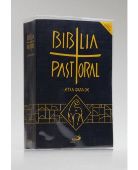 Nova Bíblia Pastoral | Letra Grande | Brochura | Tamanho Média | Azul