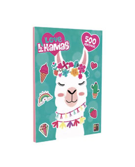 Love Lhamas | 500 Adesivos | Pé Da Letra