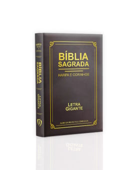 Bíblia Sagrada | Com Harpa e Corinhos | RC | Edição Luxo  |  Letra Gigante | Marrom