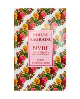 Bíblia Sagrada | NVI | Letra Hipergigante | Brochura Ramos Rosas