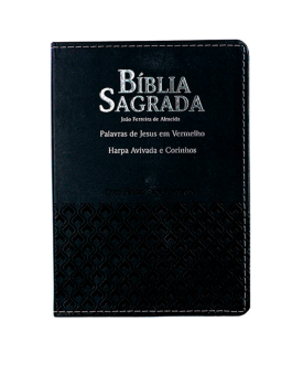 Bíblia Sagrada com Espaços para Anotações | RC | Letra Gigante | Capa PU | Luxo | Harpa e Corinhos | Preta