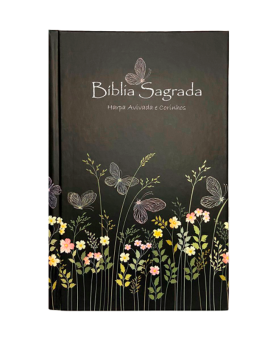 Bíblia Sagrada | Letra Gigante | ARC | Capa Dura com Harpa | Jardim Preta 