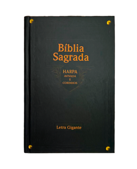 Bíblia Sagrada | Letra Gigante | ARC | Capa Dura com Harpa | Madeira