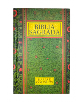 Bíblia Sagrada | Letra Gigante | ARC | Capa Dura com Harpa | VintageVerde
