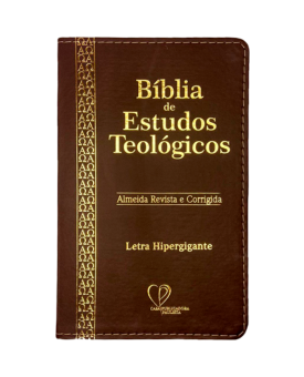 Bíblia de Estudos Teológicos | RC | PU Luxo | Marrom