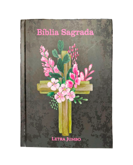 Bíblia Sagrada | Letra Jumbo | ARC | Capa Dura | Cruz Flores