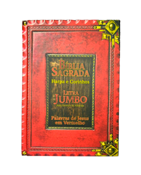 Bíblia Sagrada | Letra Jumbo | ARC | Capa Dura | Retrô Vermelha