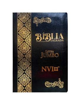 Bíblia Sagrada | NVI | Letra Jumbo | Capa Luxo Coverbook | Preta