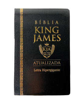 Bíblia King James Atualizada | KJA | Letra Hipergigante | Capa Coverbook Preta