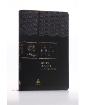 Bíblia Sagrada | Nova Bíblia Viva | Letra Média | Capa Pu | Preta 