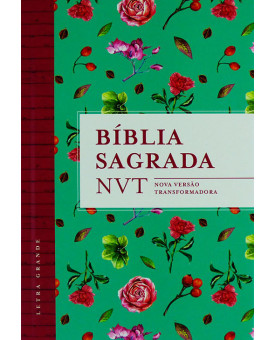 Bíblia Sagrada | NVT | Letra Grande | Capa Dura | Flores 