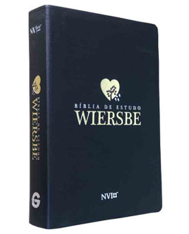 Bíblia de Estudo Wiersbe | NVI | Letra Grande | Semi-Luxo | Preta
