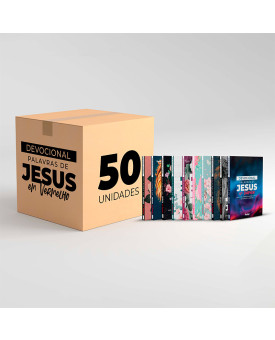 Kit 50 Livros | Devocional Palavras de Jesus em Vermelho 