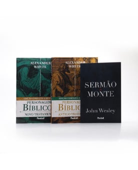 Kit Sermão do Monte | John Wesley + Box 2 Livros | Personagens Bíblicos | Alexander Whyte | Reino de Paz