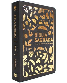 Bíblia Sagrada | NVT | Letra Grande | Luxo | Folhas Douradas