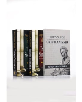 Box 2 Livros | Teologia Sistemática | Augustus Hopkins Strong + Práticas do Cristianismo | Søren Kierkegaard | Perto de Deus 