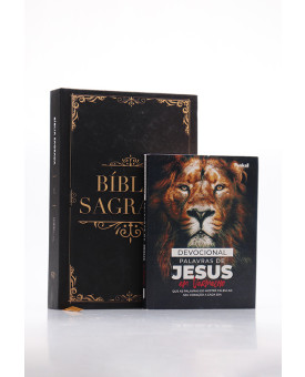 Kit Bíblia ACF Gigante Clássica + Devocional Palavras de Jesus em Vermelho Isaías | Plena Sabedoria 
