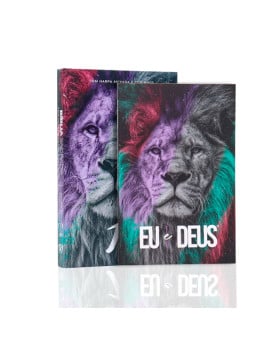 Kit Bíblia RC | Harpa Avidada e Corinhos | Slim | Leão de Judá + Devocional Eu e Deus | Leão de Judá | Bênçãos Divinas