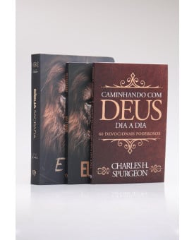 Kit Bíblia RC Eu Sou + Livro de Oração + Devocional Spurgeon | Homem Sábio