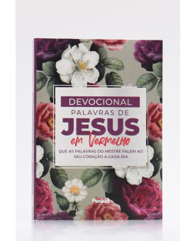 Devocional Palavras de Jesus em Vermelho | Floral Roxa