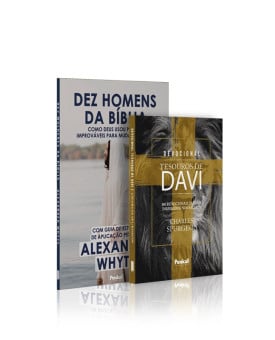 Kit Juntos a Deus dia a dia | Dez Homens da Bíblia | Alexander Whyte + Devocional Tesouros de Davi | Lion Cruz | Charles Spurgeon