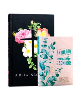 Kit Bíblia Sagrada NVI Slim + Devocional 3 Minutos de Sabedoria Para Mulheres | Minimalista 