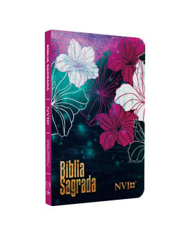 Bíblia NVI Slim | Capa Dura | Floral Magenta