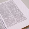 Bíblia Sagrada Anote a Palavra | ACF | Letra Normal | Capa Dura | Flowers Branca | Espiral | Com Espaço Para Anotações