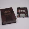 Kit Bíblia RC Harpa Letra Ultragigante Estrela Marrom + Devocional Spurgeon Café | Pai Para Todos