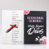 Kit Bíblia NAA Cruz + Devocional Semanal Minha Jornada com Deus Flores Cruz | Fé Restaurada