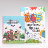 Kit Bíblia Sagrada Infantil Lhama + 365 Histórias Bíblicas para Colorir | Aprendendo sobre a Bíblia