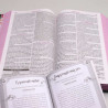 Kit Bíblia da Mulher Sábia RC Harpa Letra Grande Flores Cruz + 3 Minutos com Sabedoria Para Mulheres | Sabedoria Divina