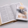 Kit Bíblia de Estudo KJA | Letra Hipergigante | Leão Dourado + Devocional Eu e Deus | Governados por Ele 
