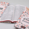 Kit Bíblia KJA Slim + Eu e Deus + Abas Adesivas | Lettering | Caminhando Com Ele 