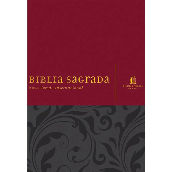 Bíblia Sagrada | NVI | Letra Normal | Luxo | Vermelha | Cinza